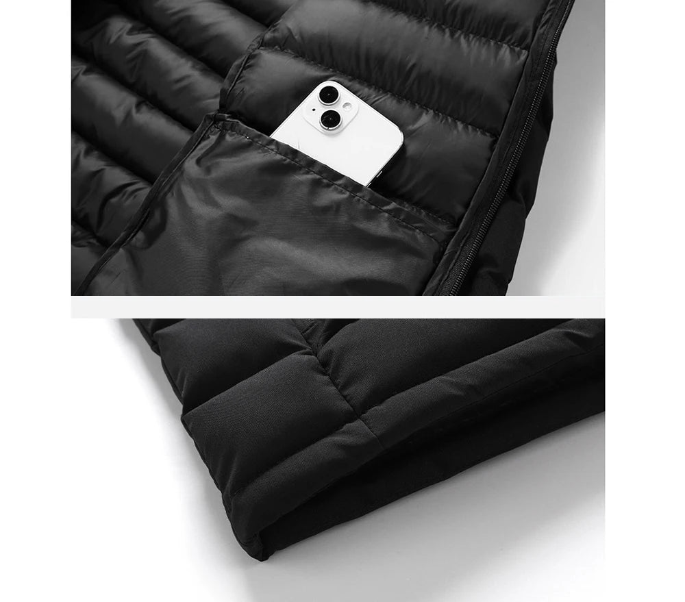 Winter Men's Warm Down Parkas Fashion Men Cotton Thermal Padded Coats Classic Men Stand Collar Windbreaker Warm Jackets Clothing