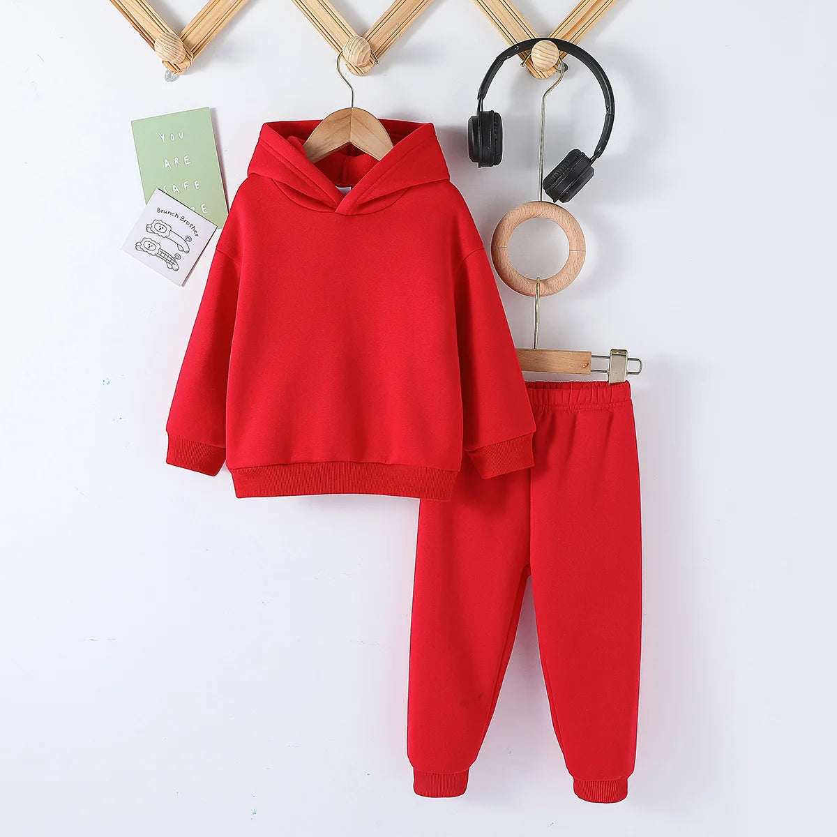 Kids Fashion 2pcs Pullover Hoodie+Pants Suits 1-8Y Years Boys Girls Casual Long Sleeve Sportswear Tracksuits Children Clothes