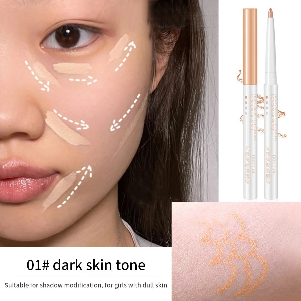 Matte Concealer Pen Full Coverage Face Acne Marks Foundation Cream Lasting Waterproof Moisturizing Eyebrow Lip Contouring Makeup