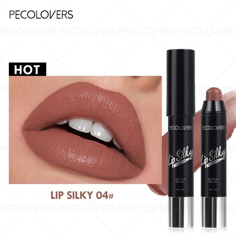 1pcs Multi-color Moisturizing Lipstick Pen, Multi-color Selection To Depict The Outline of The Lips, No Dryness, Lip Cosmetics