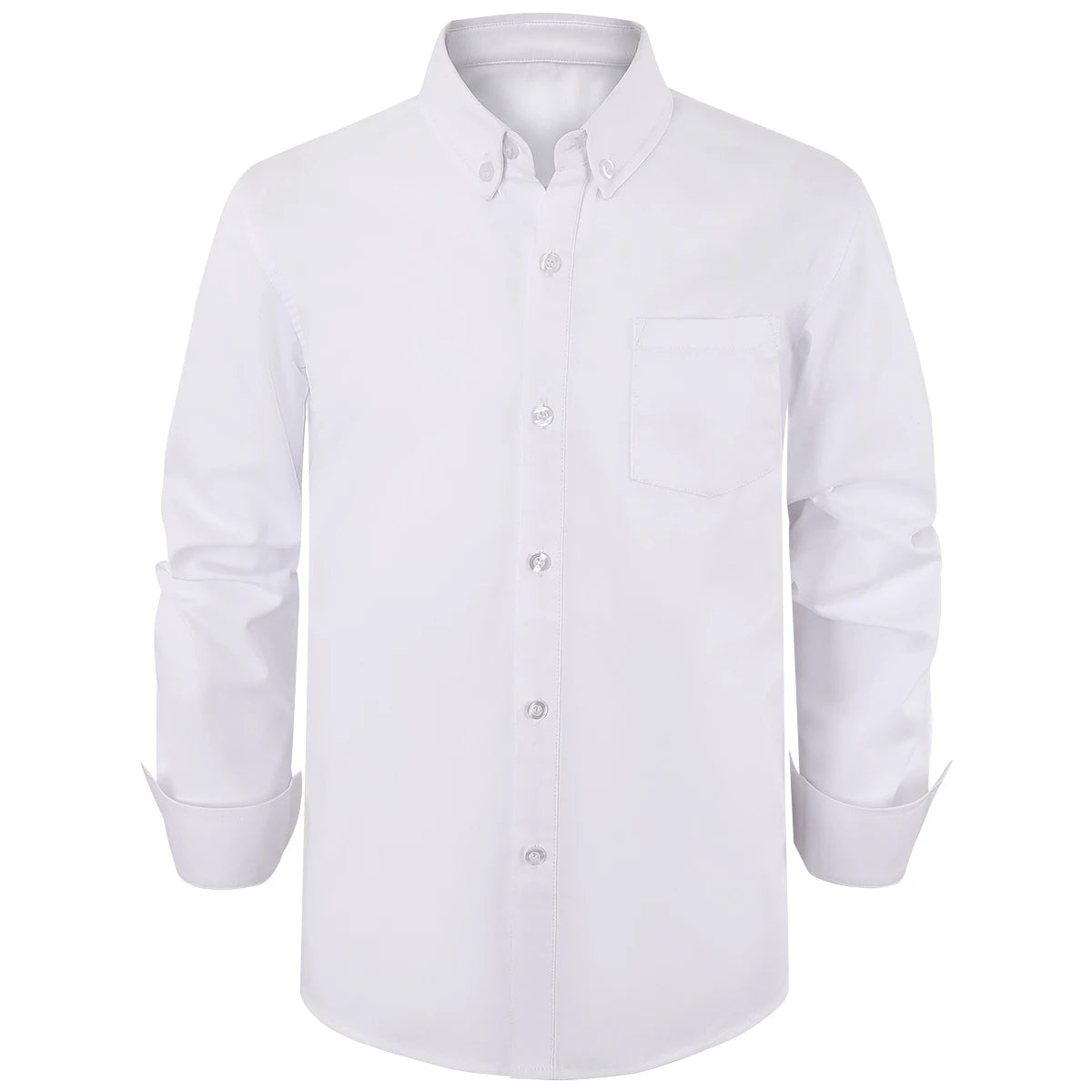 Boys Shirt Kids Oxford White Shirts Kids School Uniform Gift Perform Ceremony Birthday Wedding Formal Clothes 6 to 14 Years