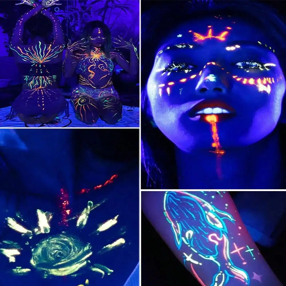 1 box of 54-color face painting set, water-activated eyeliner palette, main makeup, palette paint powder, professional face paint.