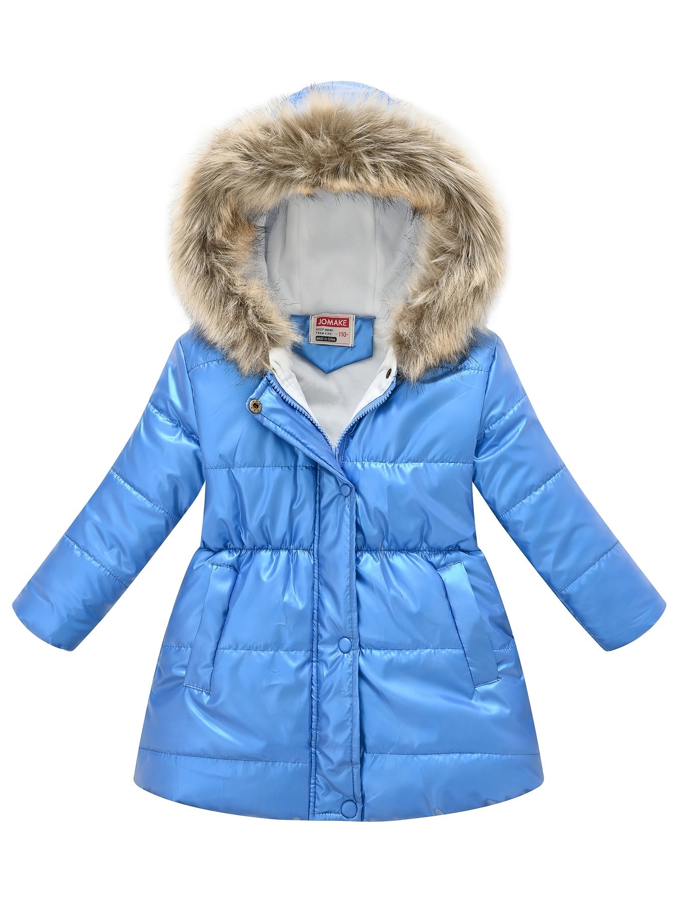New Winter Thickened Hooded Jacket for Boys and Girls, Medium to Long Length