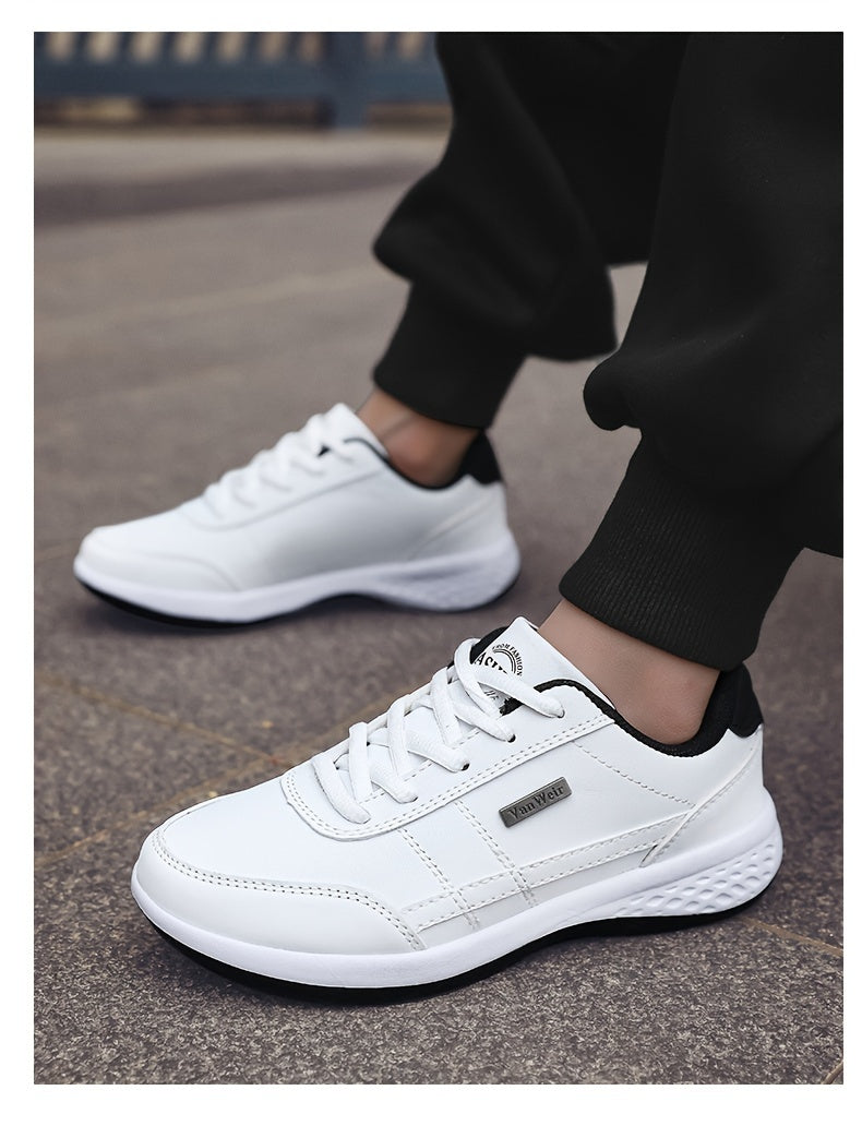 VanWeir Mens Plus Size Casual Comfortable Grip Running Sneakers, Durable Lace-Up Design, Ideal for Outdoor Sports & Daily Wear