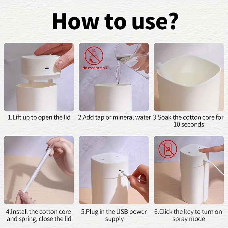 Double spray humidifier household bedroom mute desktop fog car clean air spray