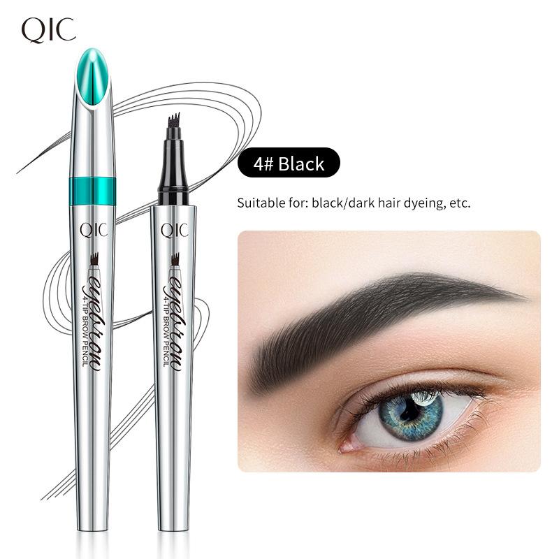 Four-pronged Eyebrow Pencil Waterproof Sweat-proof Liquid Eyebrow Pencil