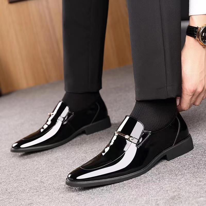 Trendy Fashion Men'S Mid-Top Business Shoes, Elegant, Slim, Light Luxury, Mature, Confident, Steady, Gentlemanly Style, Formal Wear Men'S Business Casual Shoes