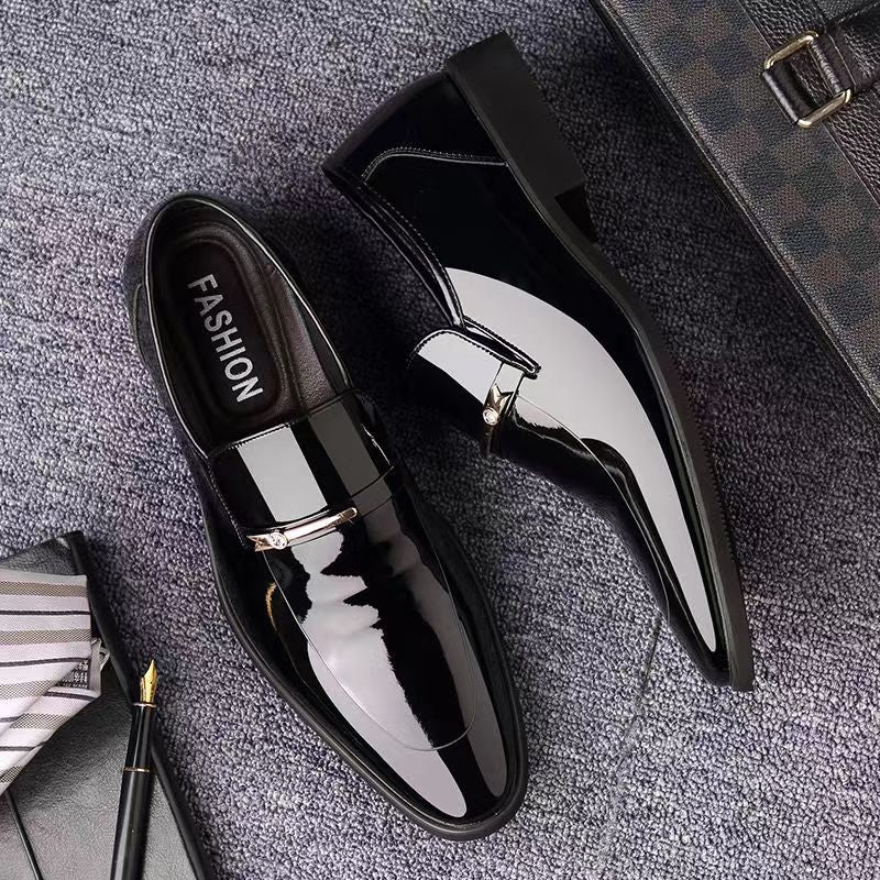 Trendy Fashion Men'S Mid-Top Business Shoes, Elegant, Slim, Light Luxury, Mature, Confident, Steady, Gentlemanly Style, Formal Wear Men'S Business Casual Shoes