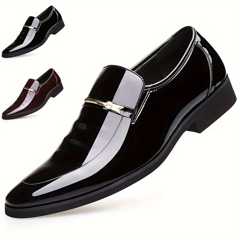 Trendy Fashion Men'S Mid-Top Business Shoes, Elegant, Slim, Light Luxury, Mature, Confident, Steady, Gentlemanly Style, Formal Wear Men'S Business Casual Shoes