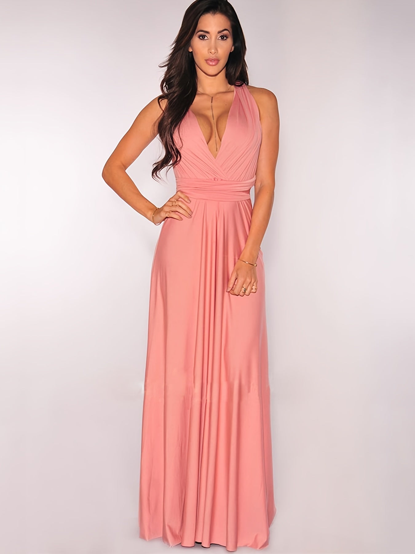 Sexy Maxi Dress, Sleeveless Party Prom Dress, Women's Clothing