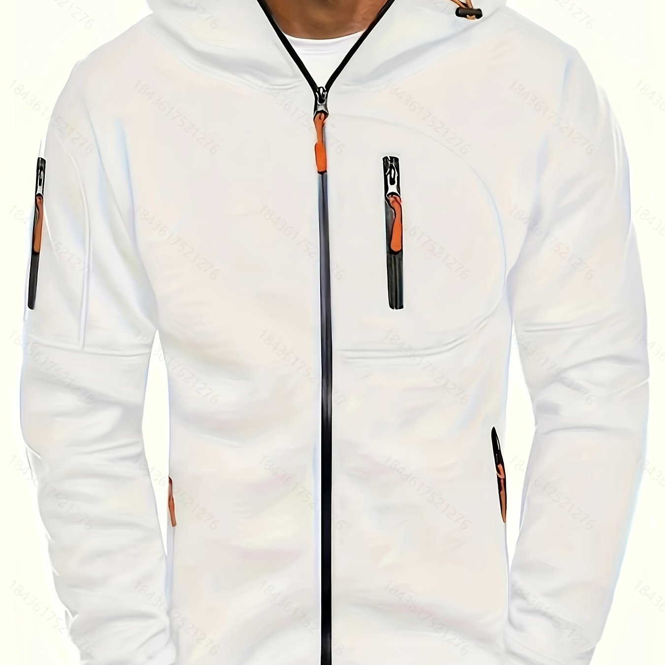 Mens Essential Zip-Up Hoodie - Long Sleeve, Lightweight, Gym-Ready Jacket for Spring & Fall