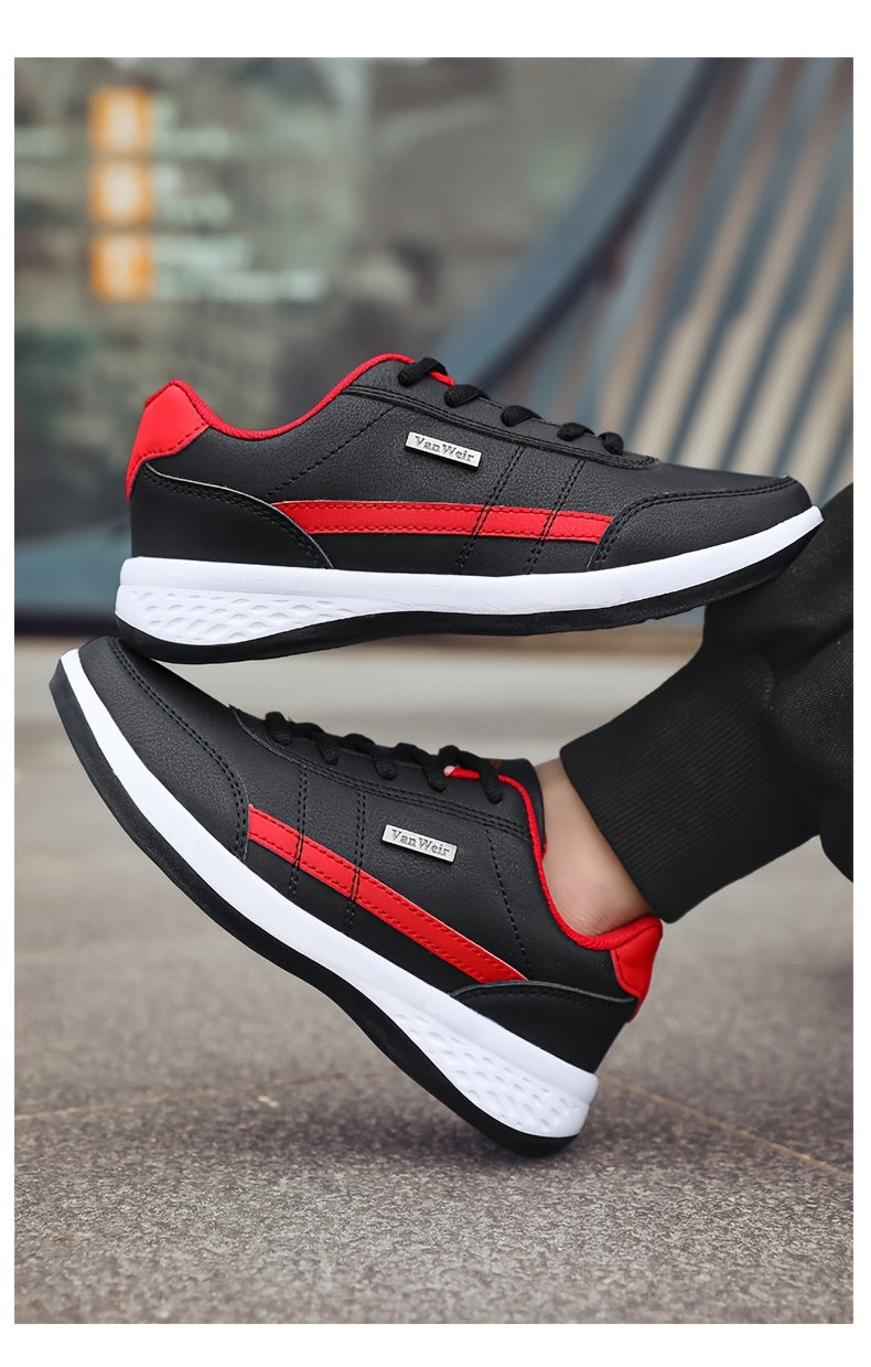 VanWeir Mens Plus Size Casual Comfortable Grip Running Sneakers, Durable Lace-Up Design, Ideal for Outdoor Sports & Daily Wear