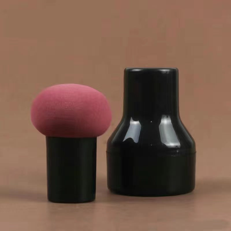Mushroom Makeup Sponge Cosmetic Blender Puff Latex Free Face Sponge Beauty Puff Makeup Brush Sponge With Handle Case For Concealer BB Cream Foundation Makeup Tools