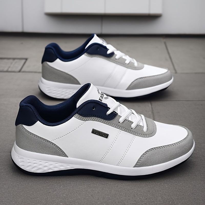 VanWeir Mens Plus Size Casual Comfortable Grip Running Sneakers, Durable Lace-Up Design, Ideal for Outdoor Sports & Daily Wear