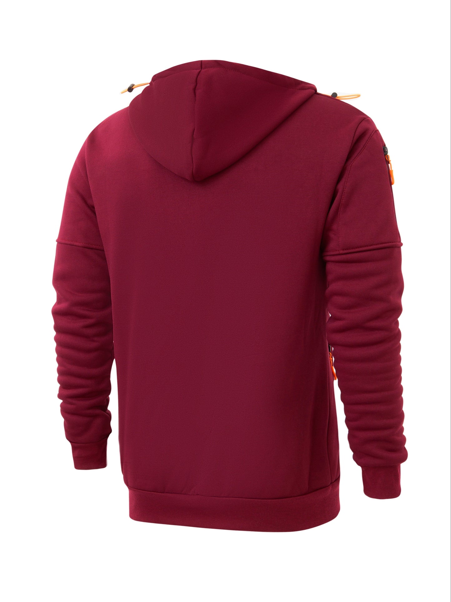 Mens Essential Zip-Up Hoodie - Long Sleeve, Lightweight, Gym-Ready Jacket for Spring & Fall