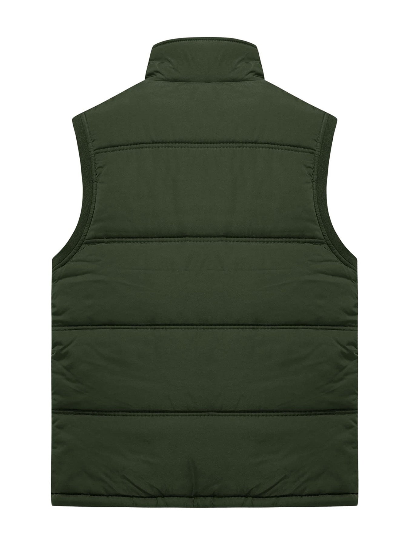Men'S Windproof Vest with Fleece Lining - Soft, Warm, and, Multiple Pockets, Zippered Chest Pocket, Flap Button Side Pockets, One Inner Pocket, Windbreaker + Stand Collar Design for Outdoor Casual Wear, Winter Vest, H Stand C