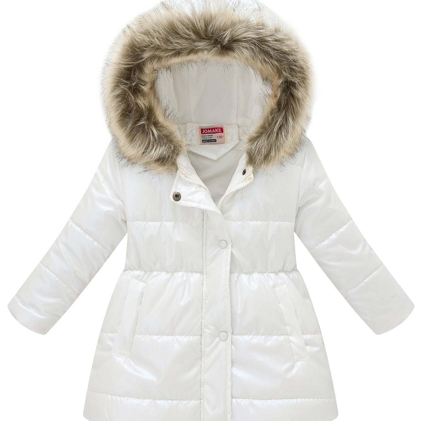 New Winter Thickened Hooded Jacket for Boys and Girls, Medium to Long Length