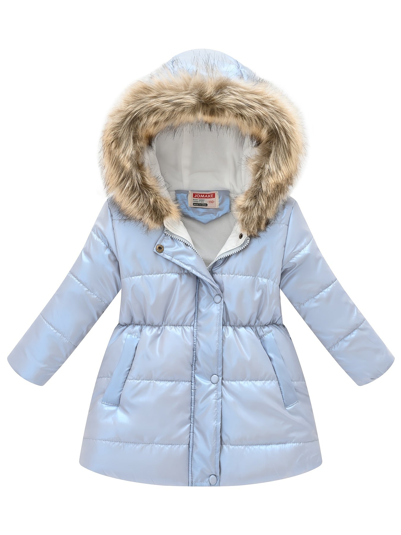New Winter Thickened Hooded Jacket for Boys and Girls, Medium to Long Length