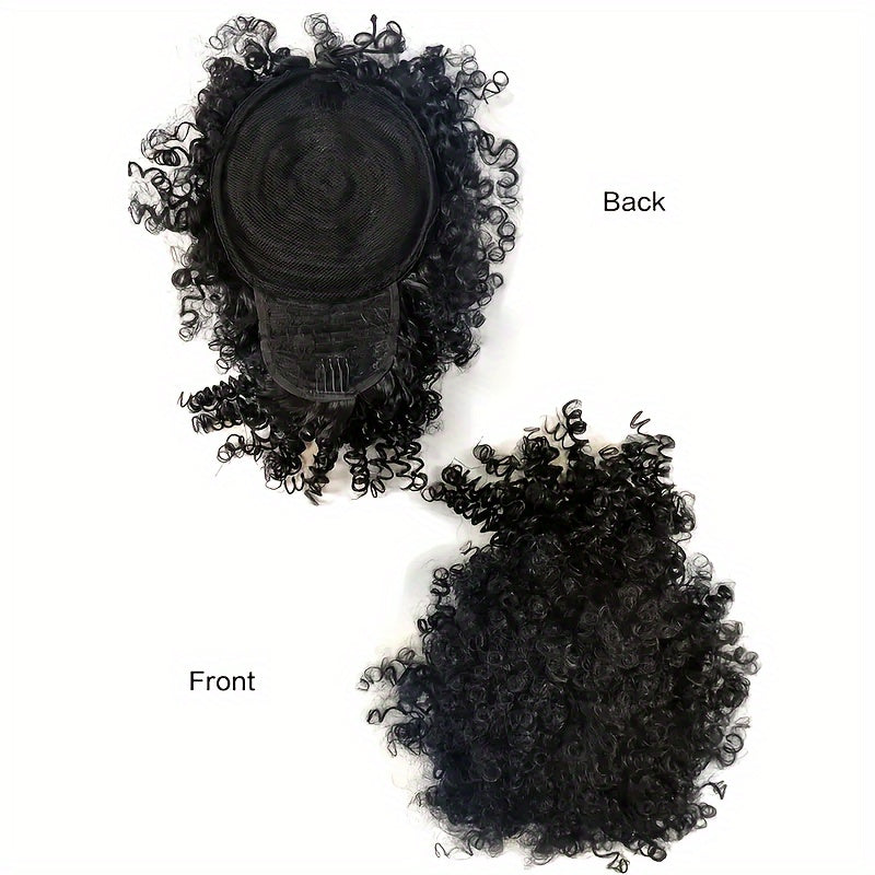 Drawstring Hair Bun Ponytail Short Curly Ponytail Extensions Synthetic Clip In Hair Extensions Elegant For Daily Use Hair Accessories