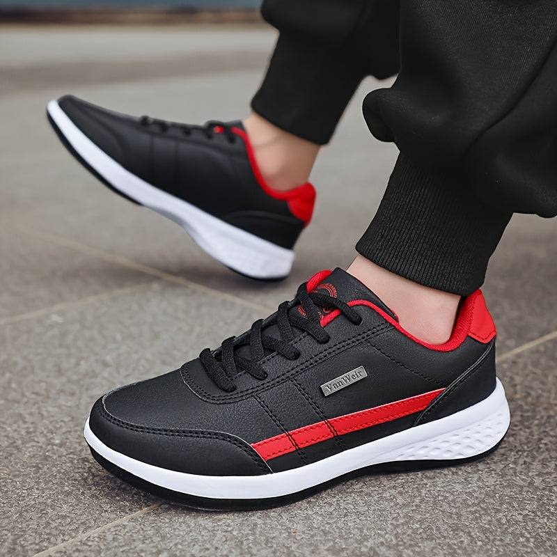 VanWeir Mens Plus Size Casual Comfortable Grip Running Sneakers, Durable Lace-Up Design, Ideal for Outdoor Sports & Daily Wear