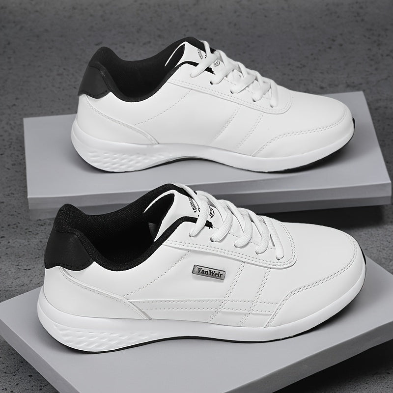 VanWeir Mens Plus Size Casual Comfortable Grip Running Sneakers, Durable Lace-Up Design, Ideal for Outdoor Sports & Daily Wear