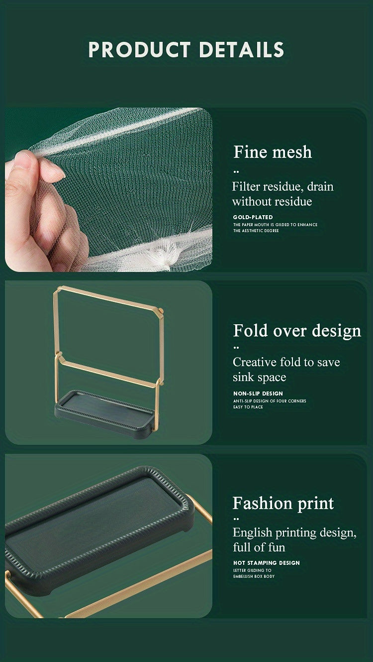 [Foldable Sink Strainer] Sink Filter Rack | Foldable | Mesh Bag | Anti-Clogging | Easy to Use