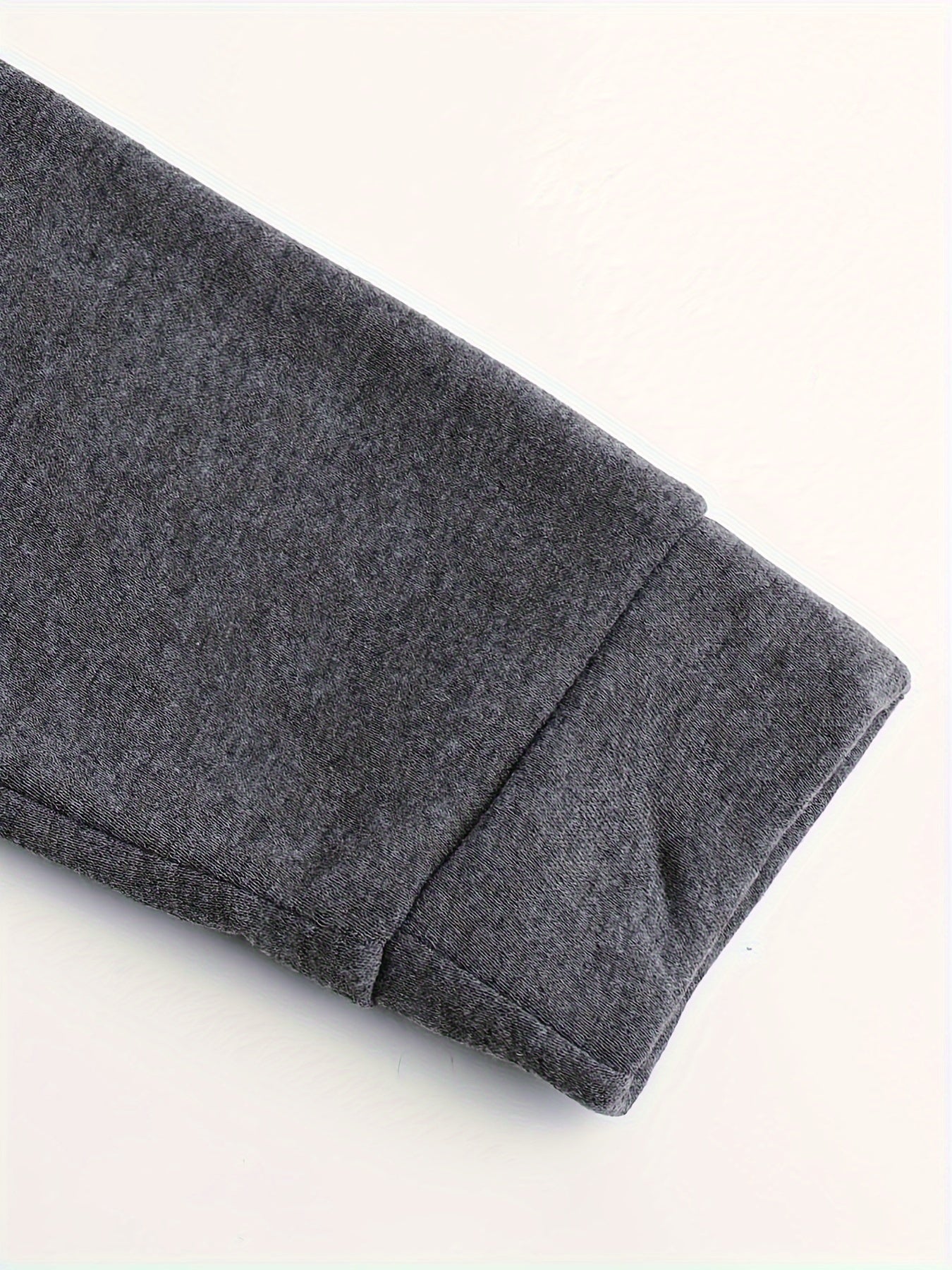 Men'S Casual Hooded Sweatshirt, Solid Color Zip-Up Pullover, Long Sleeve Polyester Knit Fabric, Regular Fit with Slight Stretch, 160gsm - Autumn/Winter Fashion