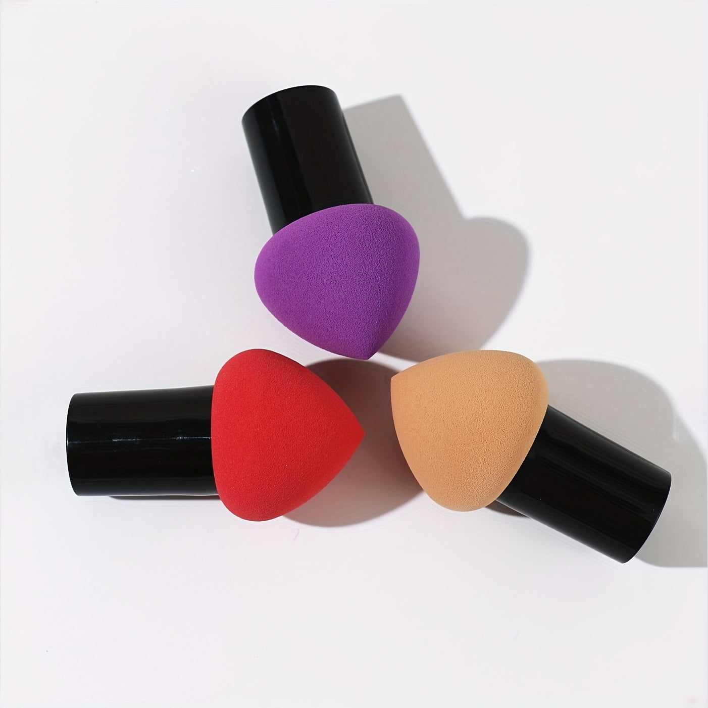 Mushroom Makeup Sponge Cosmetic Blender Puff Latex Free Face Sponge Beauty Puff Makeup Brush Sponge With Handle Case For Concealer BB Cream Foundation Makeup Tools