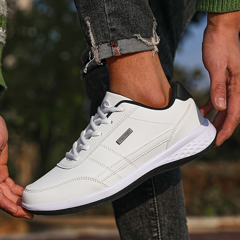 VanWeir Mens Plus Size Casual Comfortable Grip Running Sneakers, Durable Lace-Up Design, Ideal for Outdoor Sports & Daily Wear