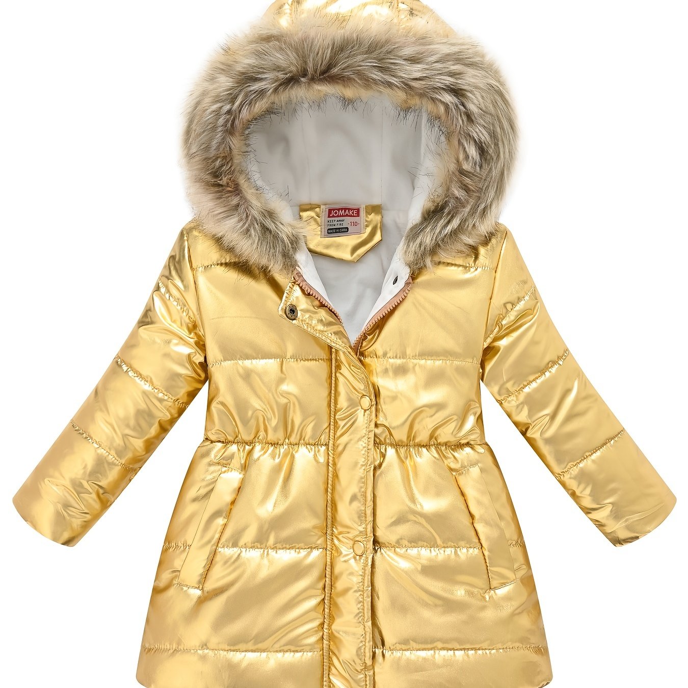 New Winter Thickened Hooded Jacket for Boys and Girls, Medium to Long Length