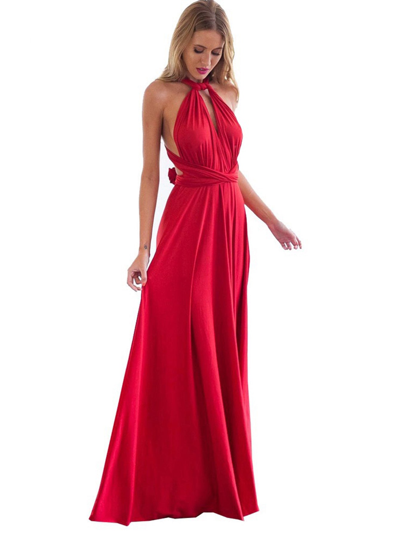 Sexy Maxi Dress, Sleeveless Party Prom Dress, Women's Clothing