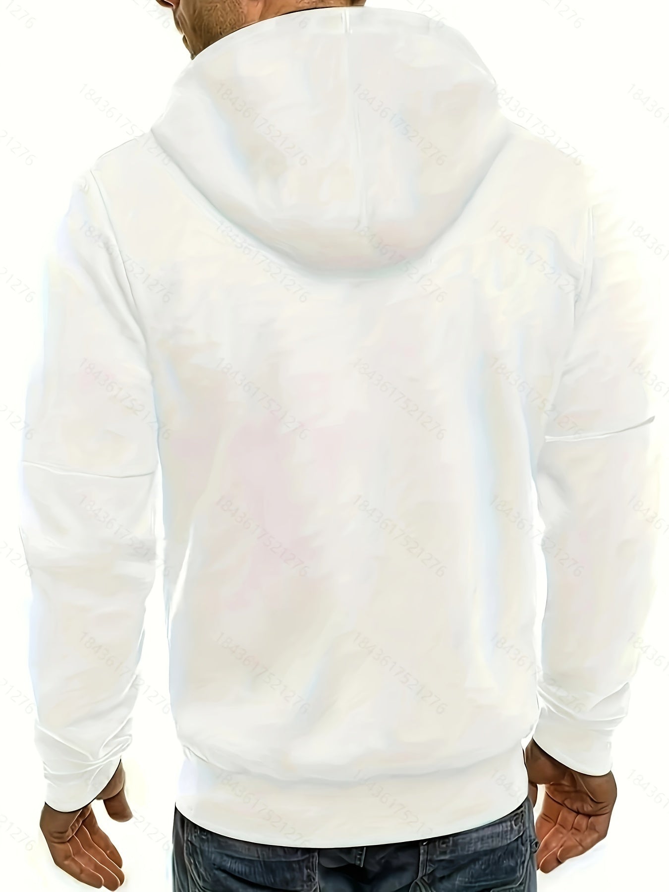 Mens Essential Zip-Up Hoodie - Long Sleeve, Lightweight, Gym-Ready Jacket for Spring & Fall