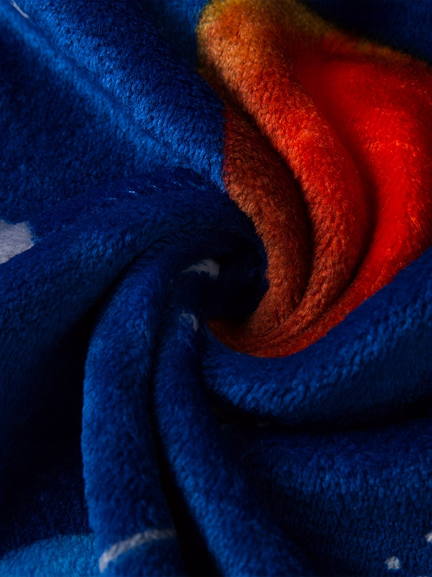 Boys Astronaut Planet Print Flannel Bathrobe, Soft Hoodie Sleepwear for Kids