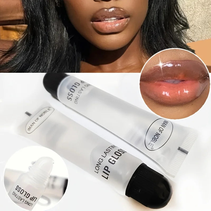 5-Pcs Glossy Finish Lip Gloss, Moisturizing Cream for All skin Types,Non-Sticky Hydrating Lip Oil, Long-Lasting for Dry Lips