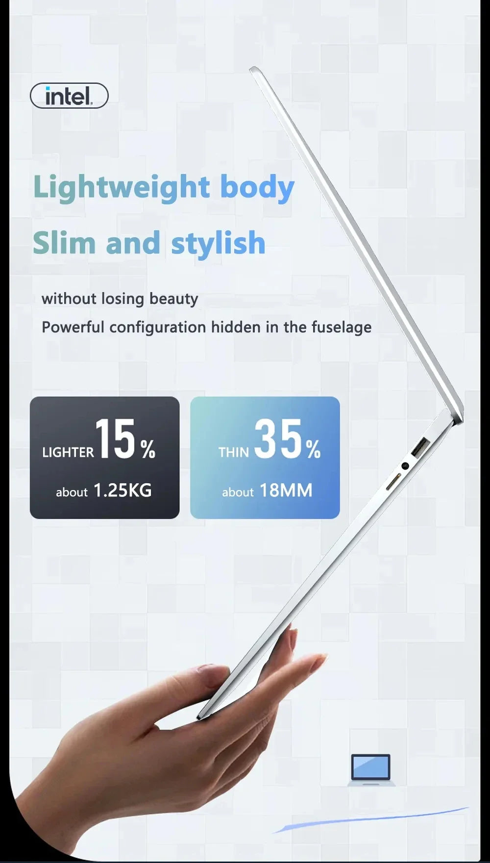 14.1'' Laptop Windows 11 Intel Atom x7 A3950 180° Folding Slim Laptop 12GB RAM 512GB 1TB SSD 1920*1080 Office Study Computer PC