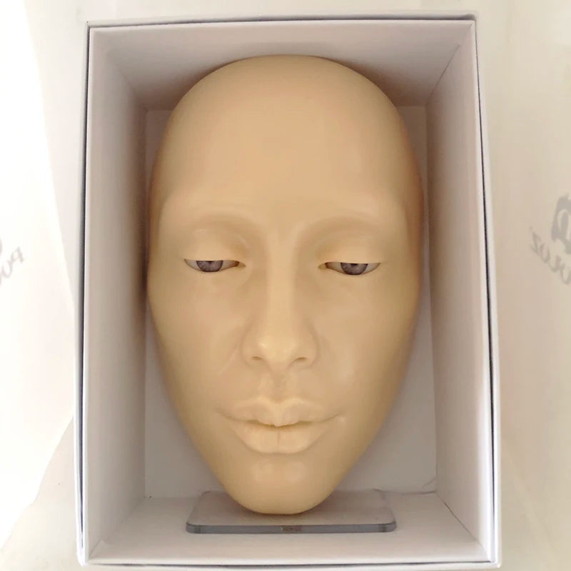 Makeup Full Face Practice Model 5D Silicone Bionic Skin Mannequin Eye eyebrow Eyelash Eyeshadow for beginner Makeup Artist