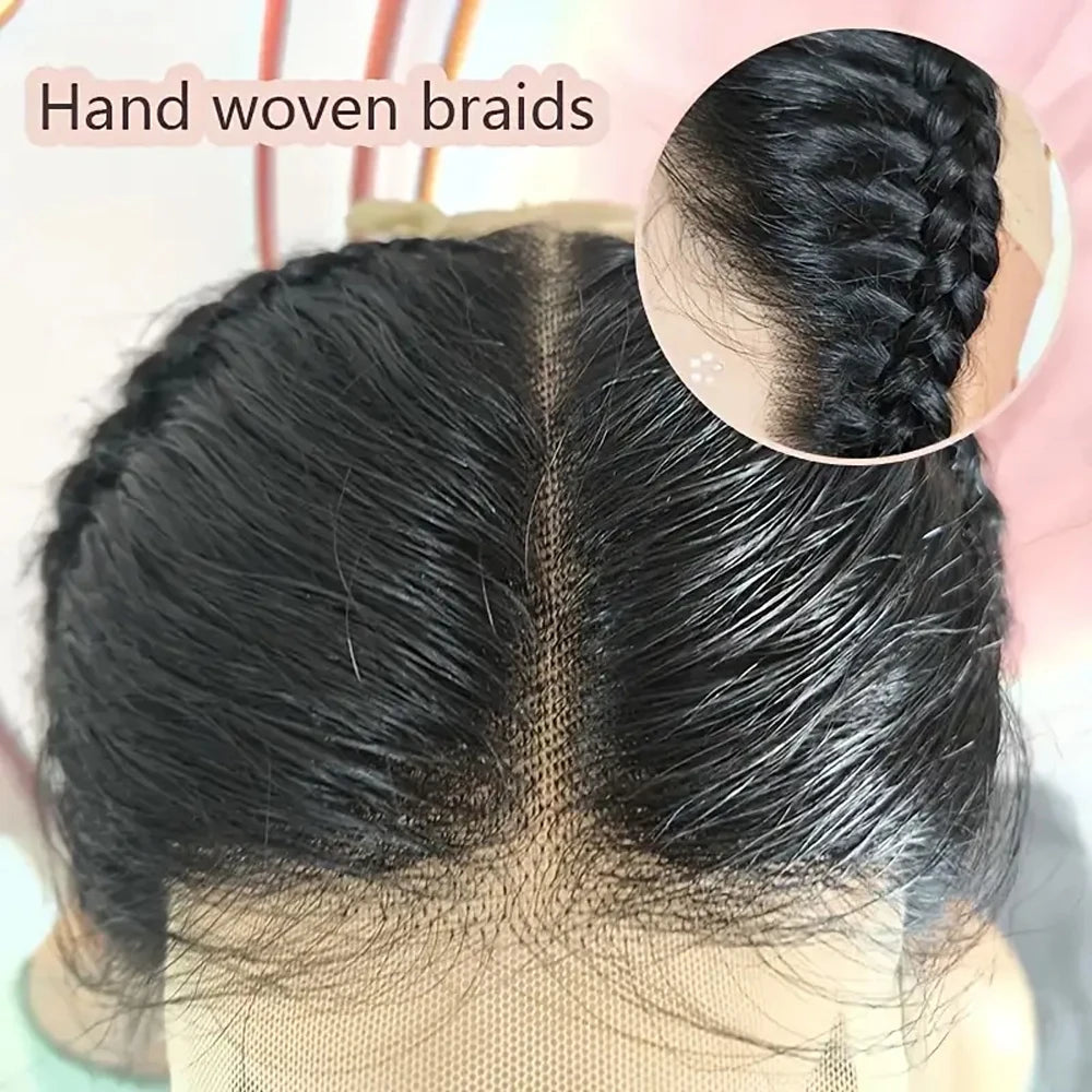 Straight 13X4 HD Lace Frontal Wig 100% Human Hair  Brazilian Remy Hair Lace Closure Only with Braids 13x4 Lace Front Natural