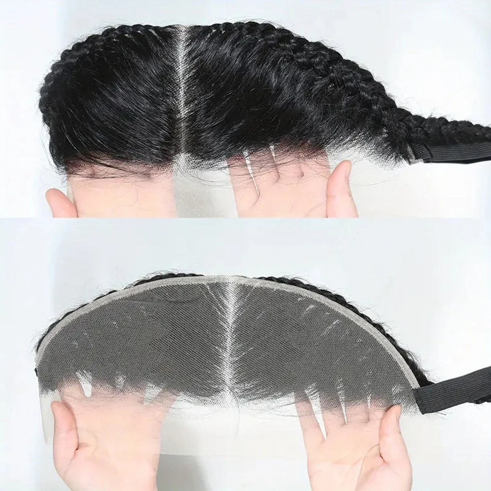 Straight 13X4 HD Lace Frontal Wig 100% Human Hair  Brazilian Remy Hair Lace Closure Only with Braids 13x4 Lace Front Natural