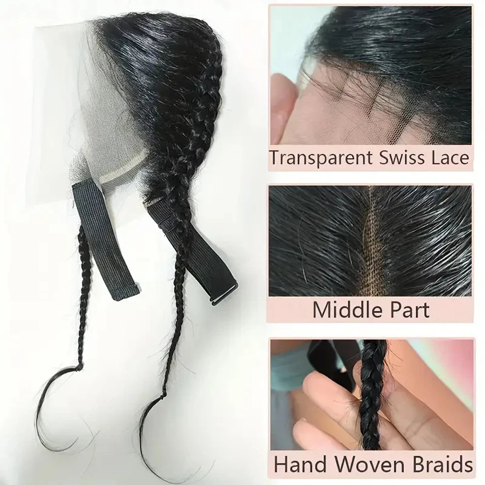 Straight 13X4 HD Lace Frontal Wig 100% Human Hair  Brazilian Remy Hair Lace Closure Only with Braids 13x4 Lace Front Natural