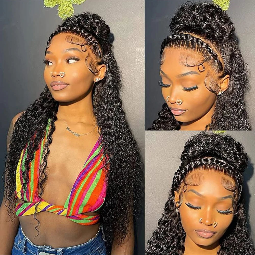 Straight 13X4 HD Lace Frontal Wig 100% Human Hair  Brazilian Remy Hair Lace Closure Only with Braids 13x4 Lace Front Natural