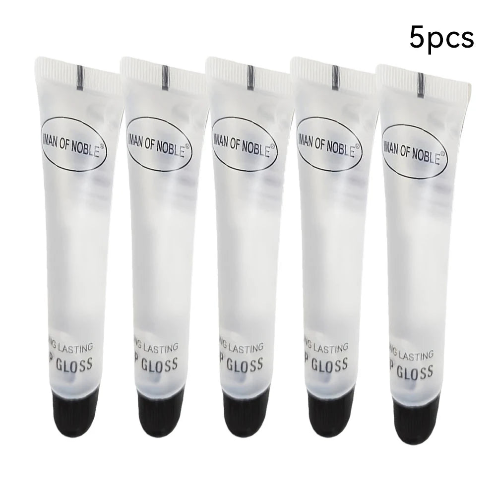 5-Pcs Glossy Finish Lip Gloss, Moisturizing Cream for All skin Types,Non-Sticky Hydrating Lip Oil, Long-Lasting for Dry Lips
