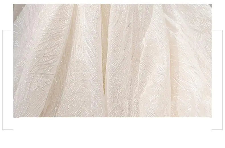 Ezkuntza Luxury Shiny Wedding Dress Sweetheart Bridal Gown Off The Shoulder Vestido De Noiva Robe De Mariee Customized