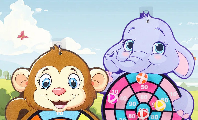 Sticky Ball Dart Board Baby Sports Game Toys For Children Outdoor Party Toys Target Sticky Ball Throw Educational Board Games