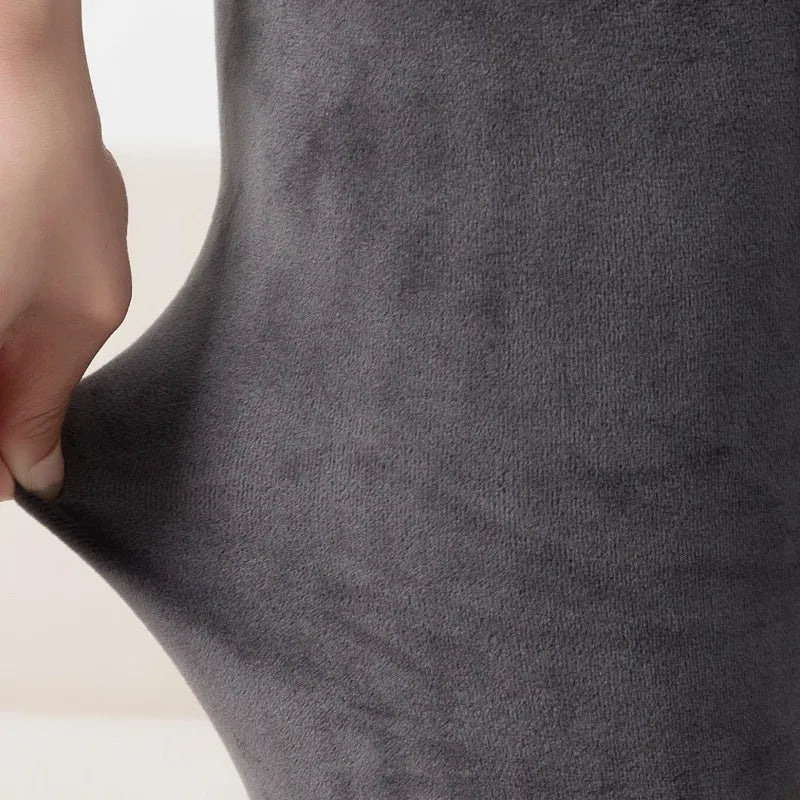 Warm Pants Knit Autumn Winter Fashion Plus Thick Velvet Warm Double Sided Cashmere Leggings High Waist Thermal Leggings