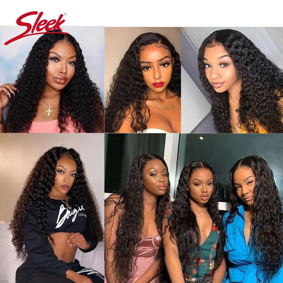 Brazilian Kinky Curly Bundles Nature Black Human Hair Extension Sleek Jerry Curl 100% Remy Human Hair Can Buy 3 Or 4 Bundles