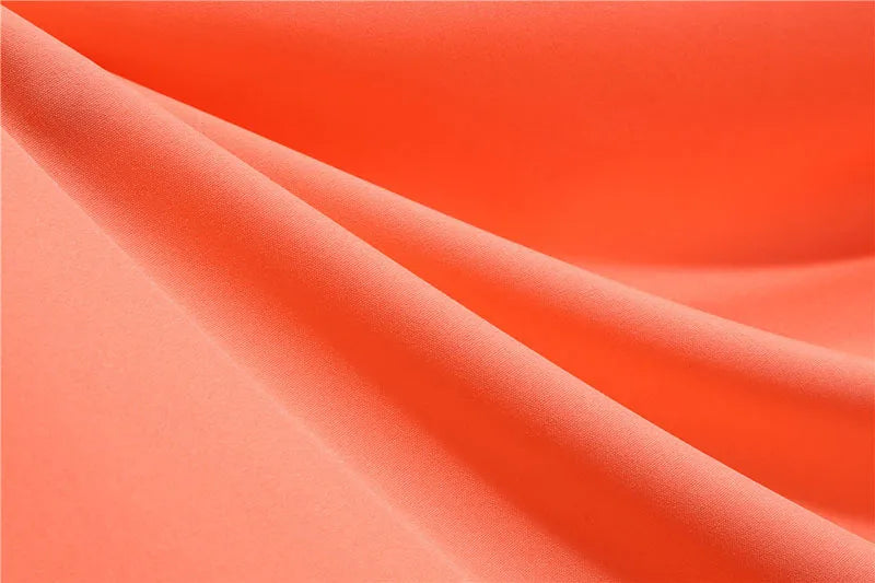 Women Vintage Dress Robe Elegant Party  Casual Office Midi Dress Femme Summer Puff Sleeve Square Collar Solid Red