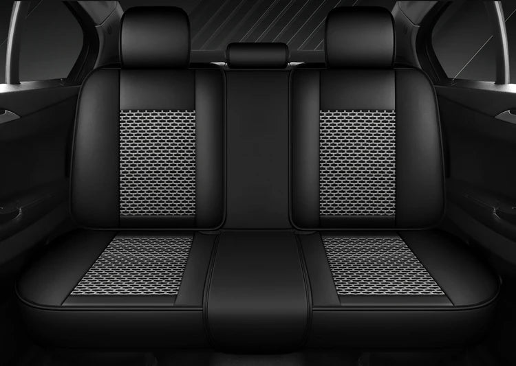 Universal Luxury Designer 5D Nappa Leather Car Seats Cover Auto Accessory Protective Model Avalon