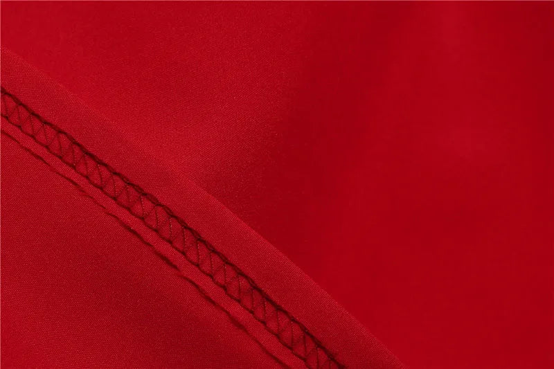 Women Vintage Dress Robe Elegant Party  Casual Office Midi Dress Femme Summer Puff Sleeve Square Collar Solid Red