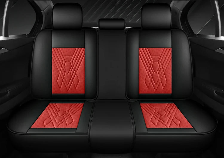 Universal Luxury Designer 5D Nappa Leather Car Seats Cover Auto Accessory Protective Model Avalon