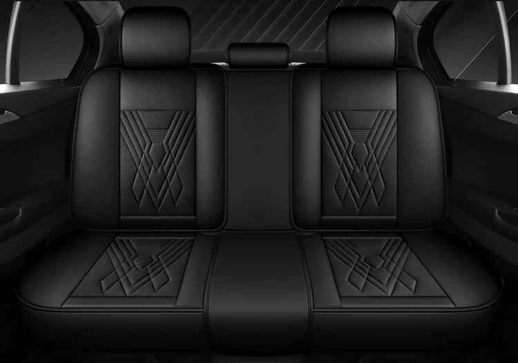 Universal Luxury Designer 5D Nappa Leather Car Seats Cover Auto Accessory Protective Model Avalon